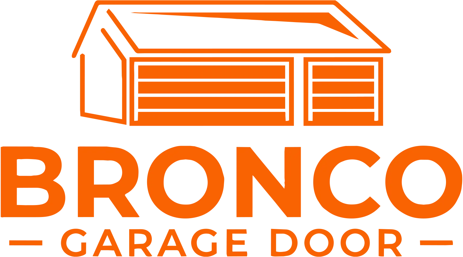 Bronco Garage Door Logo